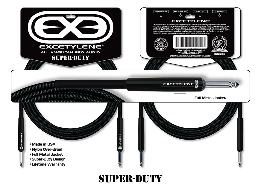 Super-Duty Instrument Cable 11' - Click Image to Close